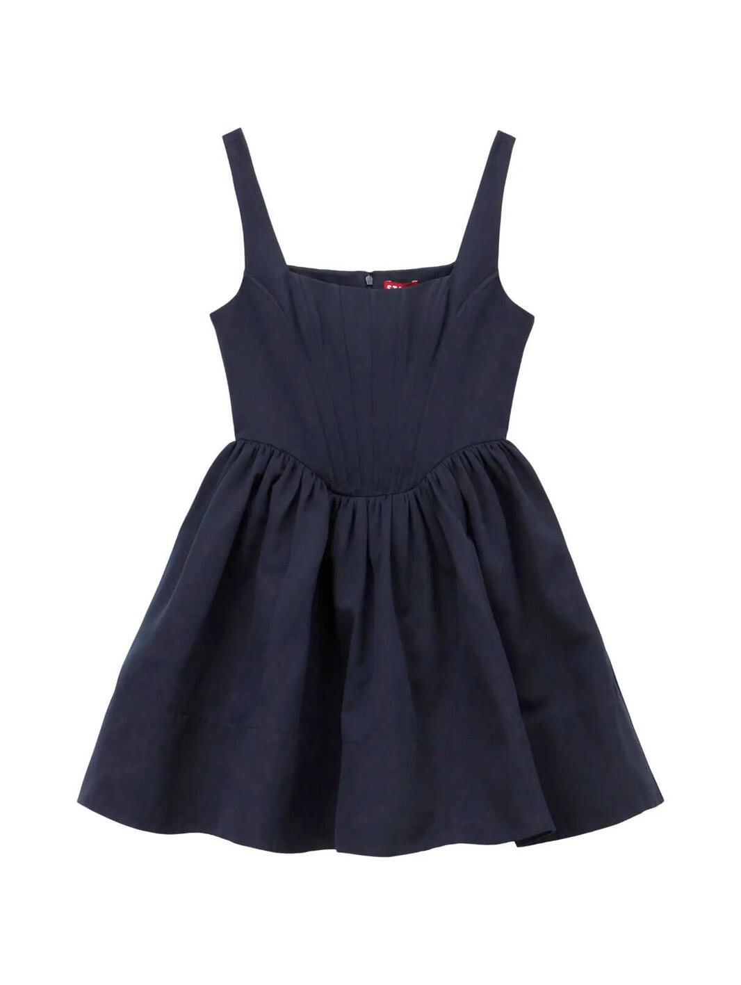 New, Staud Landscape Cotton Blend Dress In Navy Sz 10 #Md1967